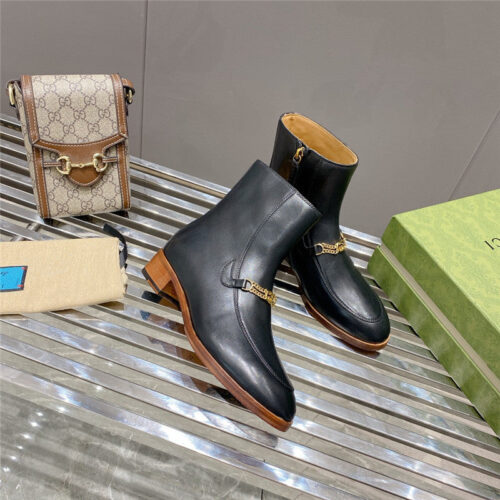 High Quality Luxury Gucci Flat Chain Boots product detail