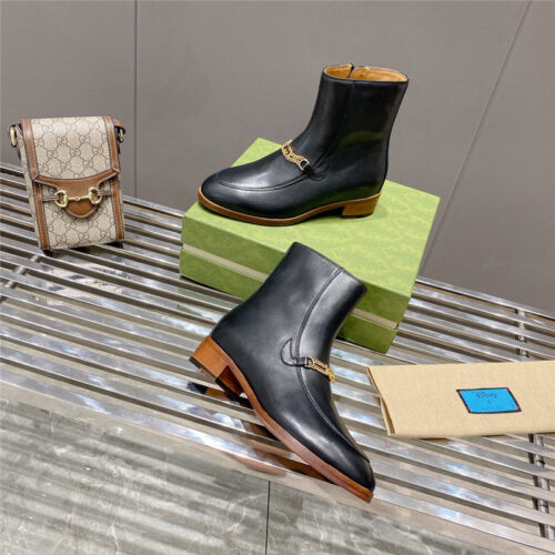 High Quality Luxury Gucci Flat Chain Boots product detail