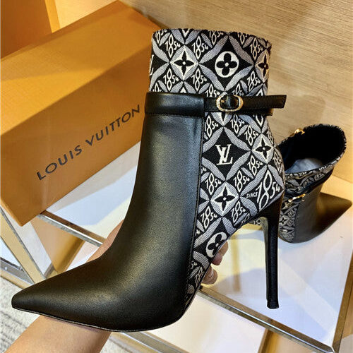 High Quality Luxury Louis Vuitton Heel Boots – Style 81731 alternate view