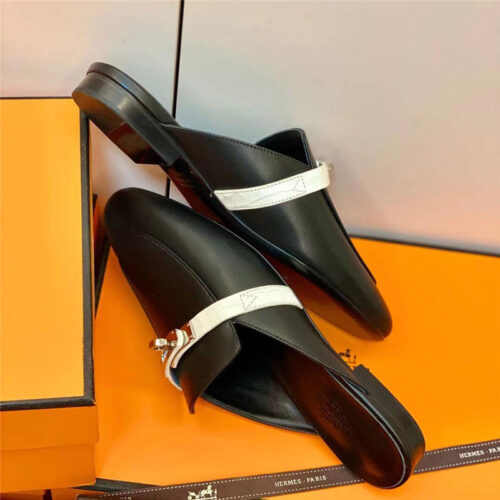 High Quality Luxury Hermes Mueller Slippers product detail