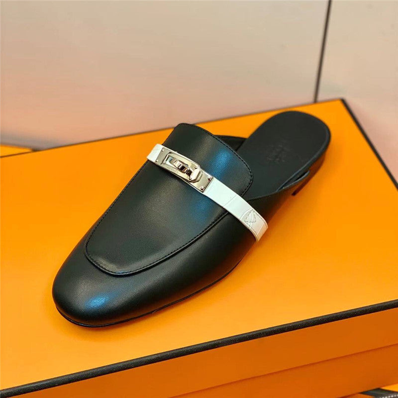 High Quality Luxury Hermes Mueller Slippers product detail