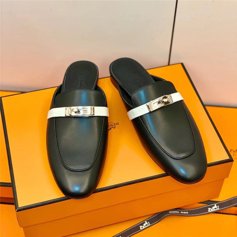 High Quality Luxury Hermes Mueller Slippers product detail
