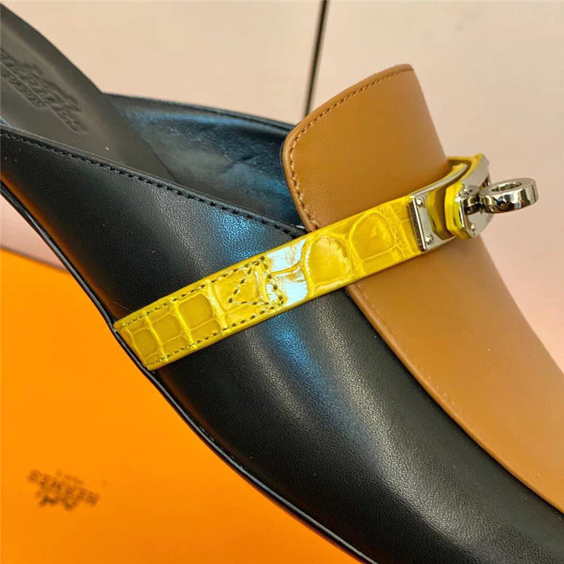 High Quality Luxury Hermes Mueller Slippers – Style 70915 product detail