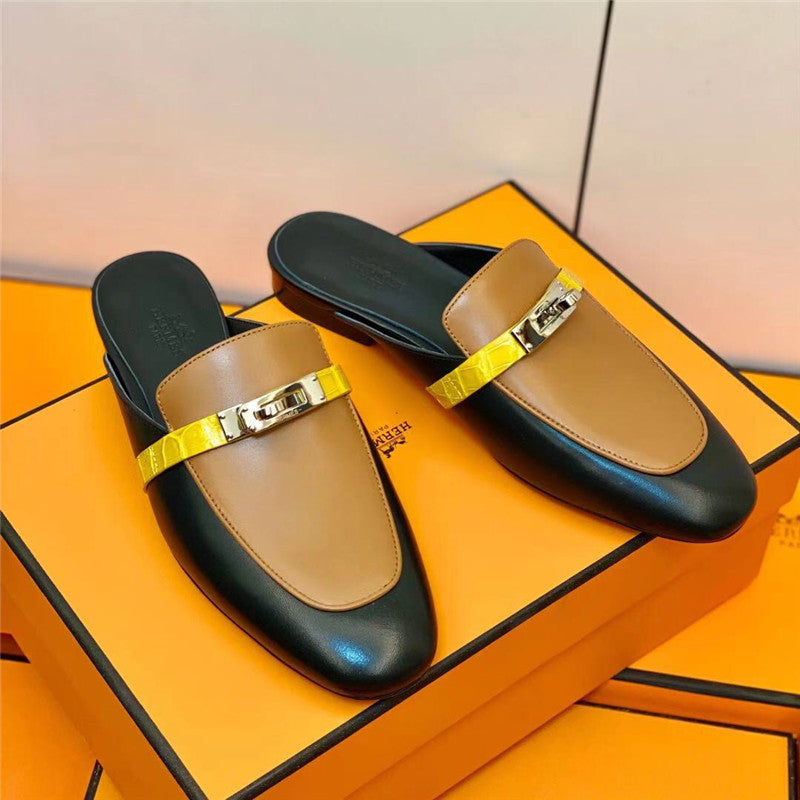 High Quality Luxury Hermes Mueller Slippers – Style 70915 product detail