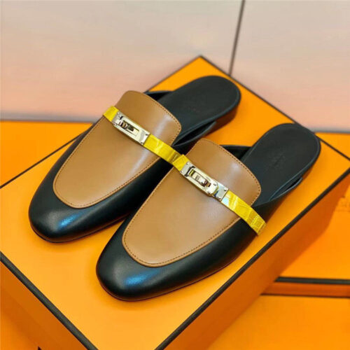 High Quality Luxury Hermes Mueller Slippers – Style 70915
