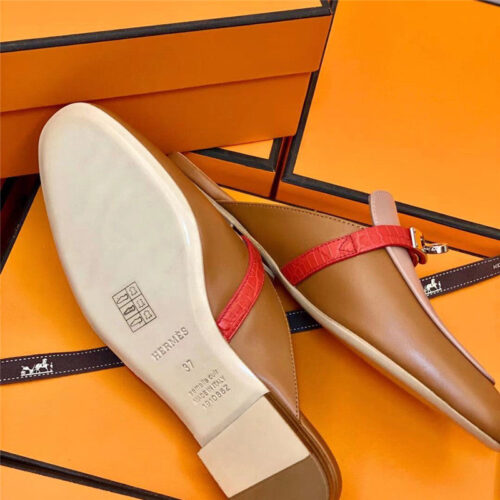 High Quality Luxury Hermes Mueller Slippers – Style 36451 product detail