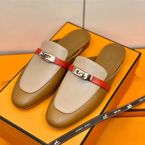 High Quality Luxury Hermes Mueller Slippers – Style 36451
