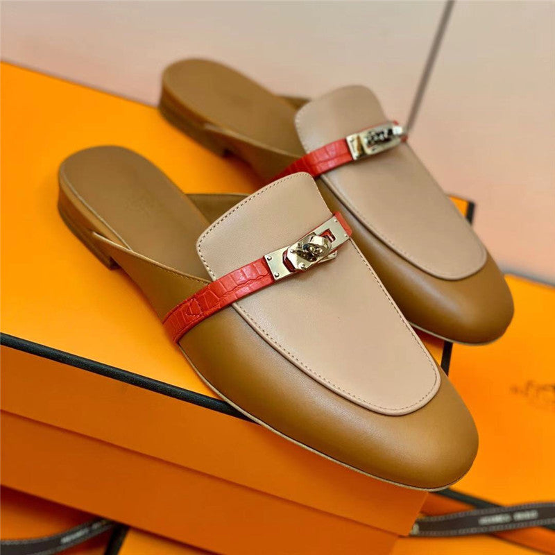 High Quality Luxury Hermes Mueller Slippers – Style 36451 product detail