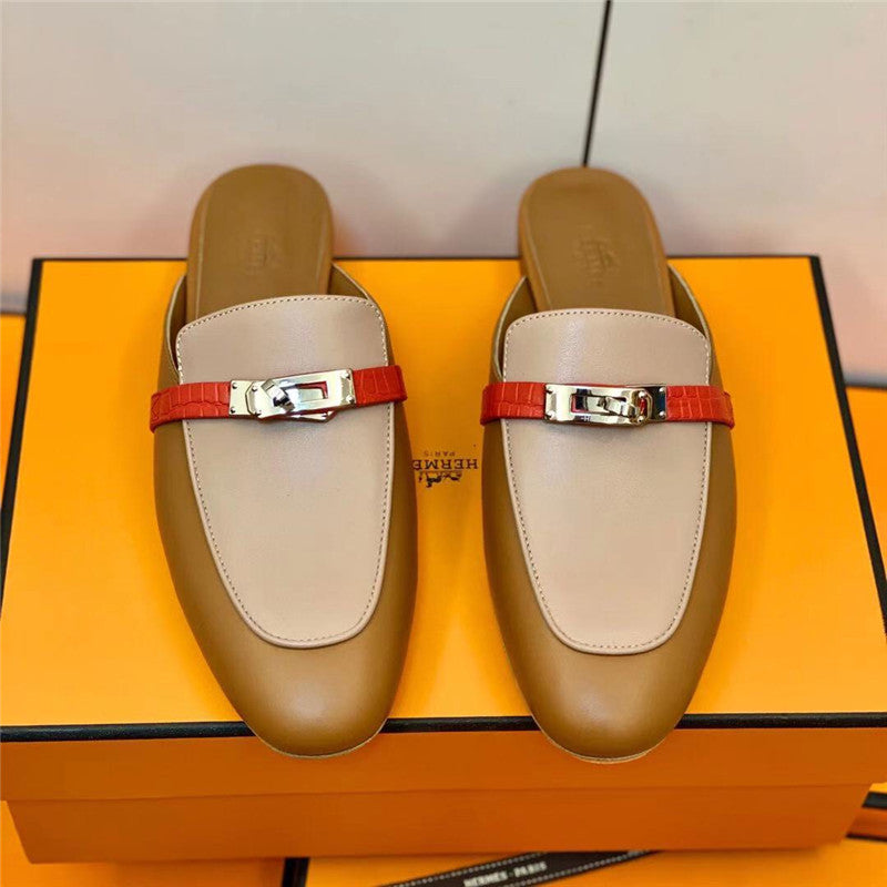 High Quality Luxury Hermes Mueller Slippers – Style 36451 product detail