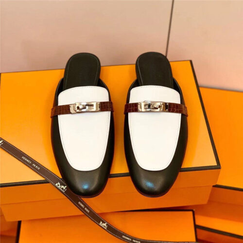 High Quality Luxury Hermes Mueller Slippers – Style 01987 product detail