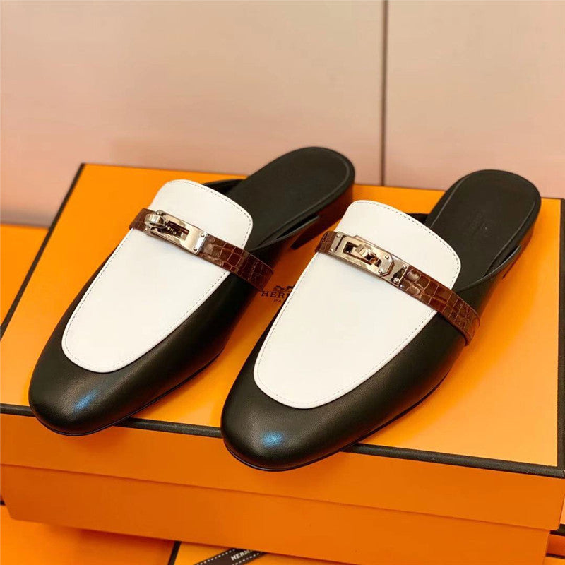 High Quality Luxury Hermes Mueller Slippers – Style 01987