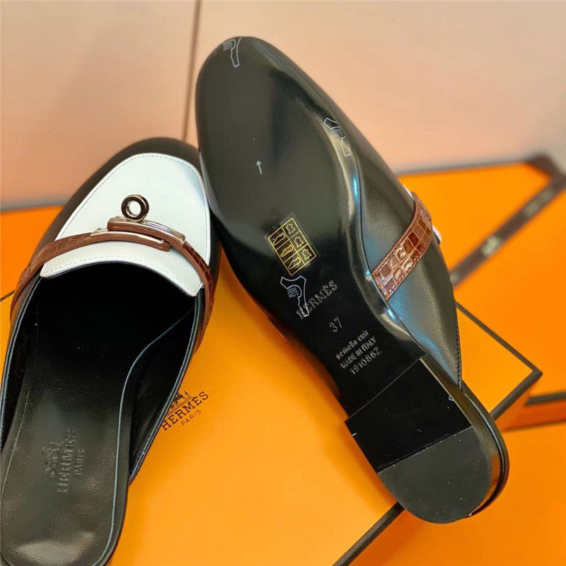 High Quality Luxury Hermes Mueller Slippers – Style 01987 product detail