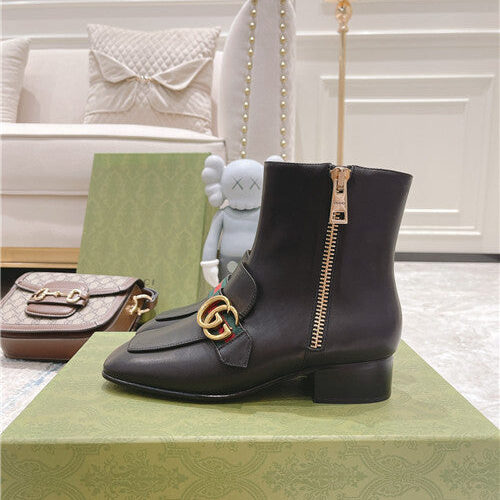 High Quality Luxury Gucci GG Classic Short Boots alternate view