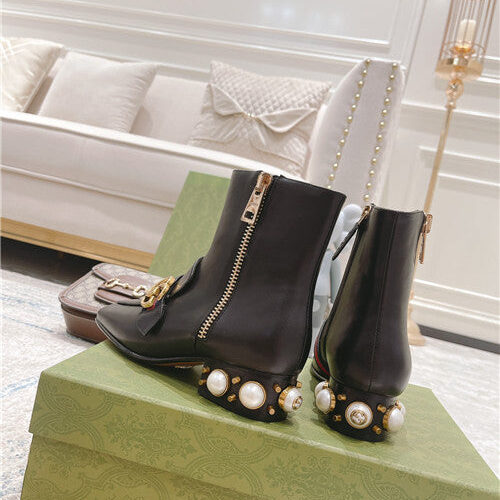 High Quality Luxury Gucci GG Classic Short Boots – Style 47987 product detail