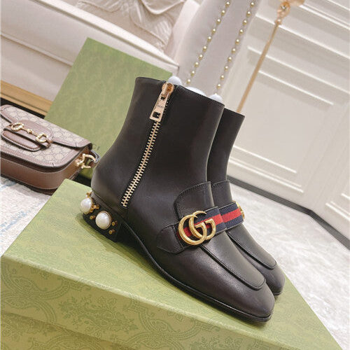 High Quality Luxury Gucci GG Classic Short Boots – Style 47987