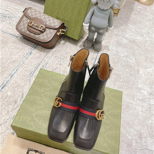 High Quality Luxury Gucci GG Classic Short Boots – Style 47987 product detail