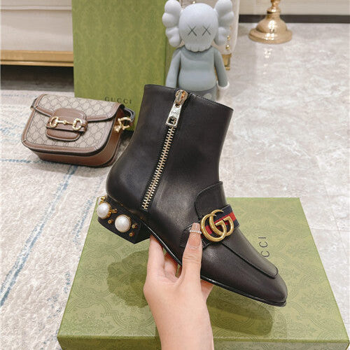 High Quality Luxury Gucci GG Classic Short Boots – Style 47987 product detail