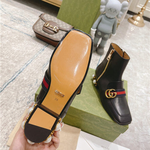 High Quality Luxury Gucci GG Classic Short Boots – Style 47987 product detail