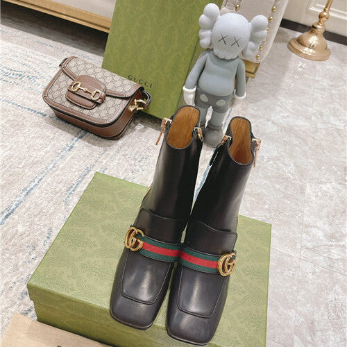 High Quality Luxury Gucci GG Classic Short Boots – Style 13523 product detail