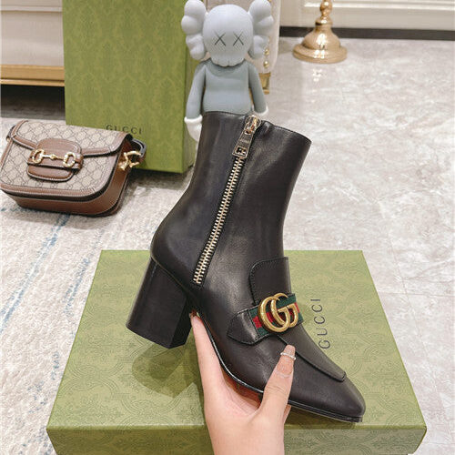 High Quality Luxury Gucci GG Classic Short Boots – Style 13523 product detail