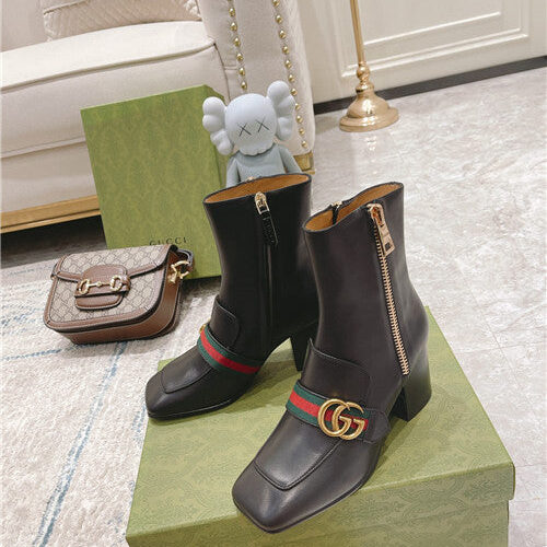 High Quality Luxury Gucci GG Classic Short Boots – Style 13523 product detail