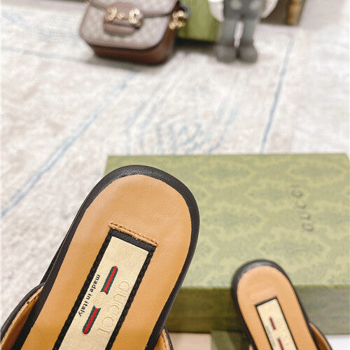 High Quality Luxury Gucci Flat Slippers Womens – Style 22611 product detail