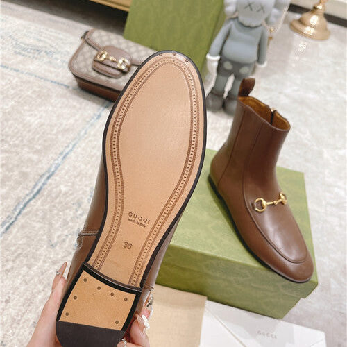 High Quality Luxury Gucci Horsebit Short Boots product detail