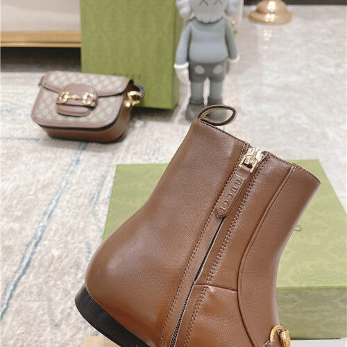 High Quality Luxury Gucci Horsebit Short Boots product detail
