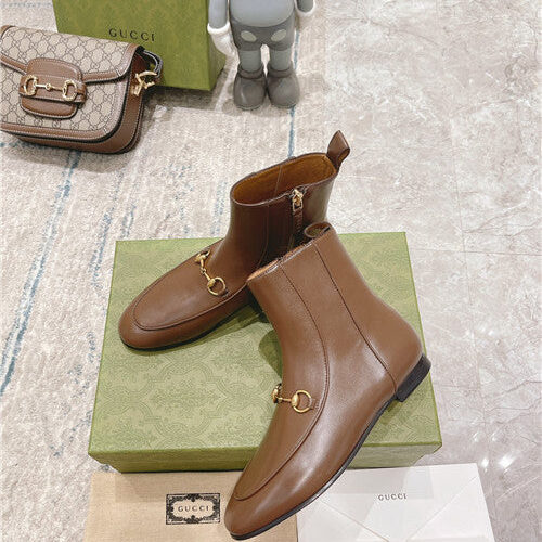 High Quality Luxury Gucci Horsebit Short Boots product detail