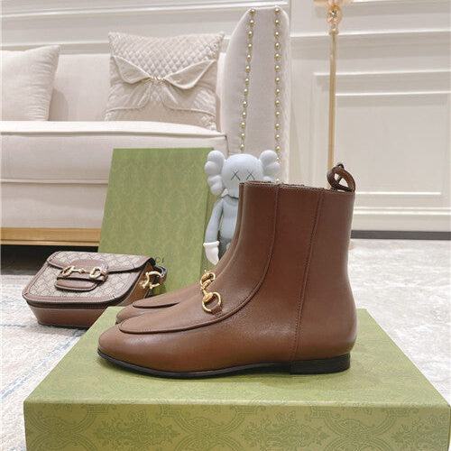 High Quality Luxury Gucci Horsebit Short Boots product detail