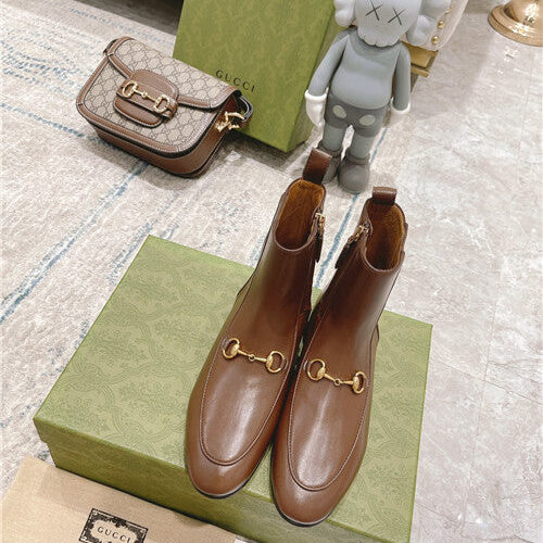 High Quality Luxury Gucci Horsebit Short Boots product detail