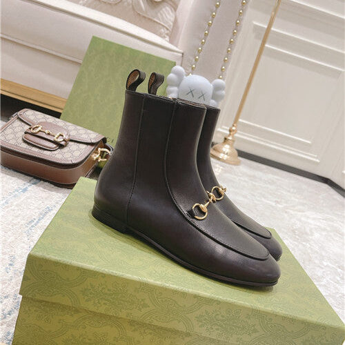 High Quality Luxury Gucci Horsebit Short Boots – Style 10963