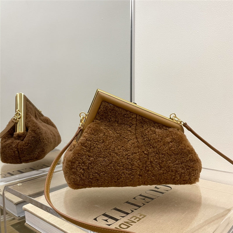 High Quality Luxury Fendi Lamb Wool First Bag – Style 32532 product detail