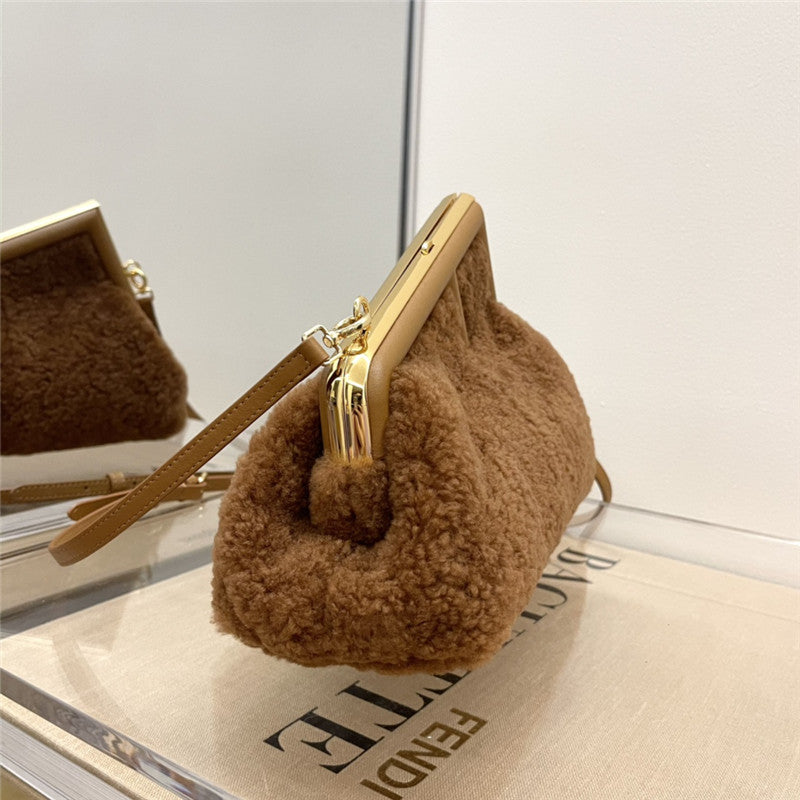High Quality Luxury Fendi Lamb Wool First Bag – Style 32532 product detail
