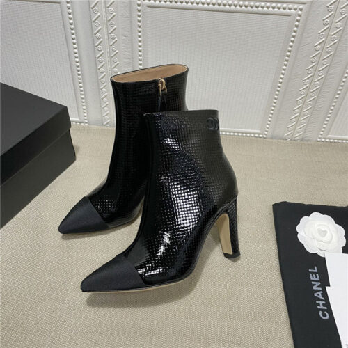 High Quality Luxury Chanel High-Heeled Ankle Boots alternate view