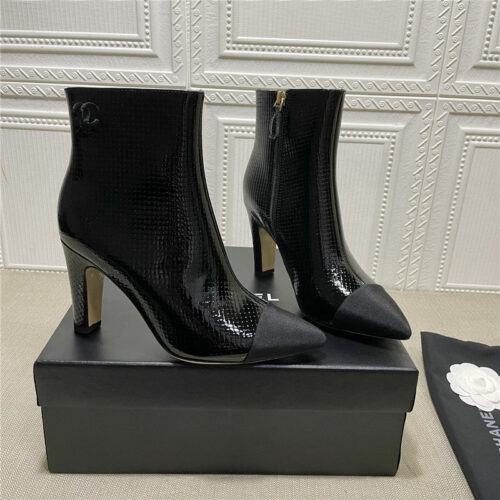 High Quality Luxury Chanel High-Heeled Ankle Boots