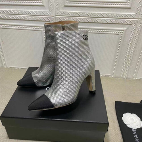 High Quality Luxury Chanel High-Heeled Ankle Boots – Style 07270 product detail