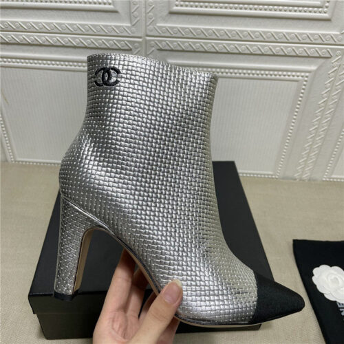 High Quality Luxury Chanel High-Heeled Ankle Boots – Style 07270 product detail