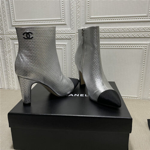 High Quality Luxury Chanel High-Heeled Ankle Boots – Style 07270 product detail