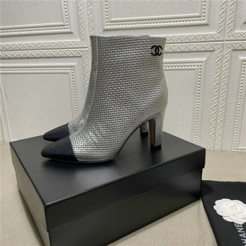 High Quality Luxury Chanel High-Heeled Ankle Boots – Style 07270 product detail