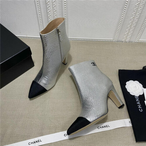 High Quality Luxury Chanel High-Heeled Ankle Boots – Style 07270 product detail