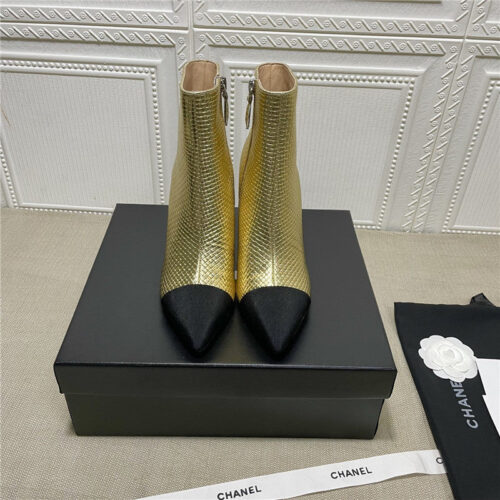 High Quality Luxury Chanel High-Heeled Ankle Boots – Style 14054 product detail