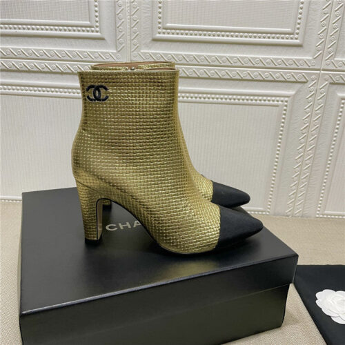 High Quality Luxury Chanel High-Heeled Ankle Boots – Style 14054 product detail