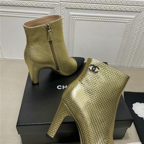 High Quality Luxury Chanel High-Heeled Ankle Boots – Style 14054 product detail