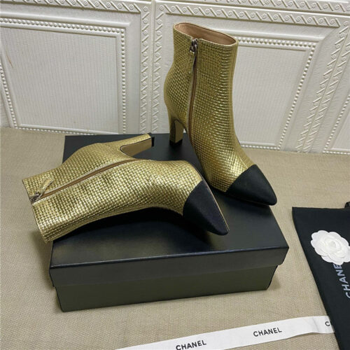 High Quality Luxury Chanel High-Heeled Ankle Boots – Style 14054 product detail