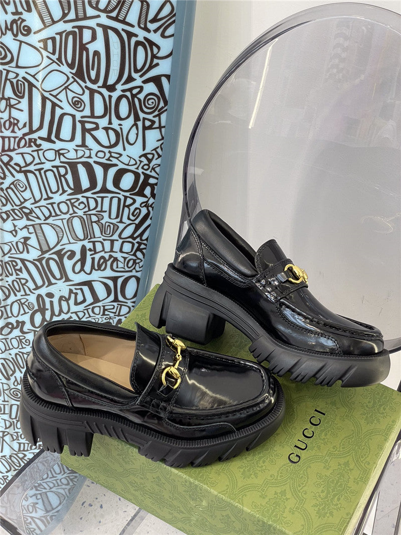 High Quality Luxury Gucci Platform Chunky Heel Loafers – Style 00051 product detail