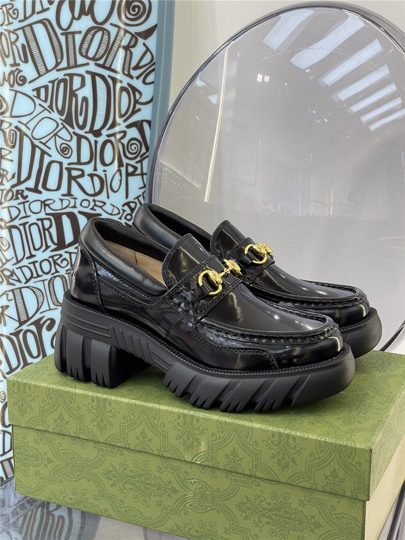 High Quality Luxury Gucci Platform Chunky Heel Loafers – Style 00051 product detail