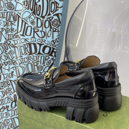 High Quality Luxury Gucci Platform Chunky Heel Loafers – Style 00051 product detail