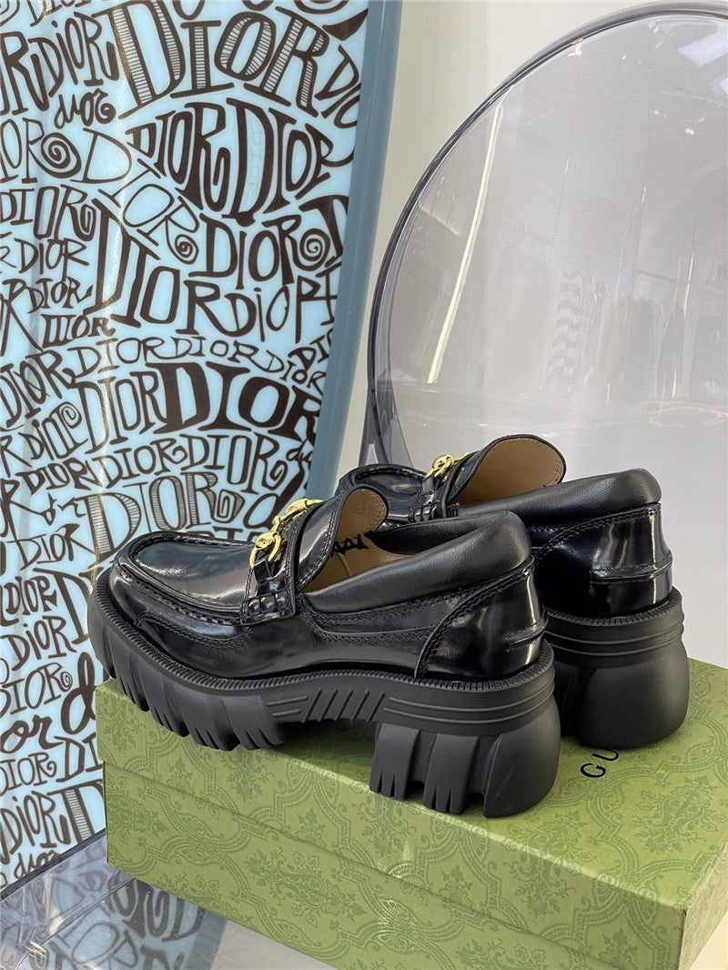 High Quality Luxury Gucci Platform Chunky Heel Loafers – Style 00051 product detail