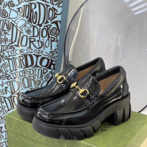 High Quality Luxury Gucci Platform Chunky Heel Loafers – Style 00051 product detail